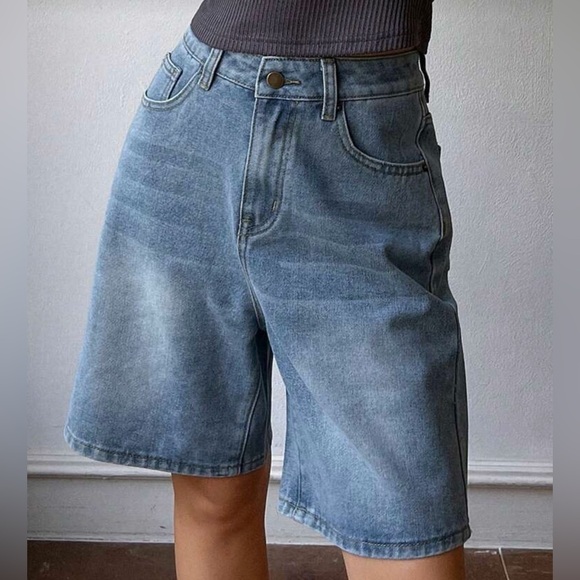 Missguided Pants - Missguided Blue Jean Shorts